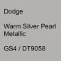 Preview: Dodge, Warm Silver Pearl Metallic, GS4 / DT9058.